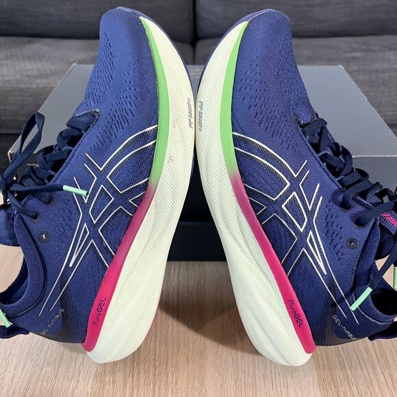 ASICS Gel-Nimbus 25 Navy Blue Running Shoes 1012B356 Women's Size 8.5 - Picture 5 of 12